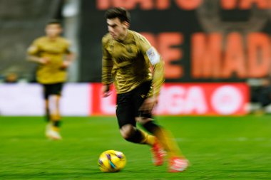 LaLiga EA SPORTS maçı sırasında Estadio de Vallecas 'ta Rayo Vallecano ve Real Sociedad de Futbol takımları arasında görüldü (Maciej Rogowski)