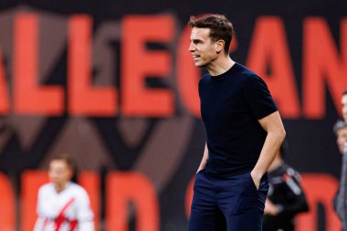 Inigo Perez, Estadio de Vallecas 'ta Rayo Vallecano ve Real Sociedad de Futbol takımları arasında oynanan LaLiga EA SPORTS maçı sırasında görüldü (Maciej Rogowski)