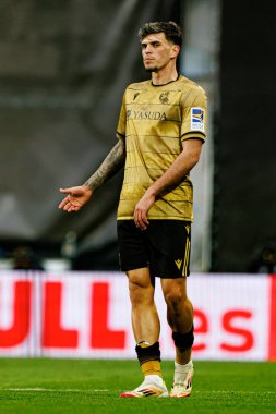 LaLiga EA SPORTS maçı sırasında Estadio de Vallecas 'ta Rayo Vallecano ve Real Sociedad de Futbol takımları arasında görüldü (Maciej Rogowski)