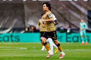 Takefusa Kubo, Rayo Vallecano ve Real Sociedad de Futbol takımları arasında Estadio de Vallecas 'ta (Maciej Rogowski)