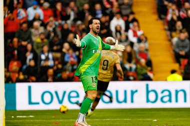Augusto Batalla, LaLiga EA SPORTS maçı sırasında Estadio de Vallecas 'ta Rayo Vallecano ve Real Sociedad de Futbol takımları arasında görüldü (Maciej Rogowski)