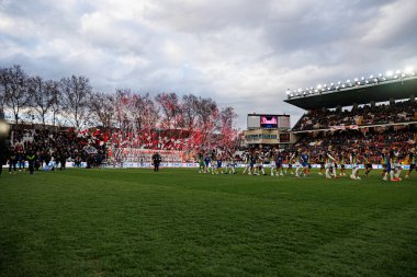Estadio de Vallecas 'ta Rayo Vallecano ve Real Sociedad de Futbol takımları arasında oynanan LaLiga EA SPORTS maçında her iki takımın oyuncuları da görüldü (Maciej Rogowski)