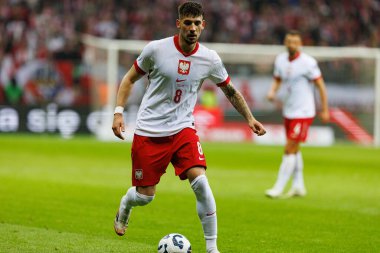 Jakub Moder, 2026 Dünya Kupası 'nda Polonya ve Litvanya milli takımları arasında PGE Narodowy' da görüldü (Maciej Rogowski)