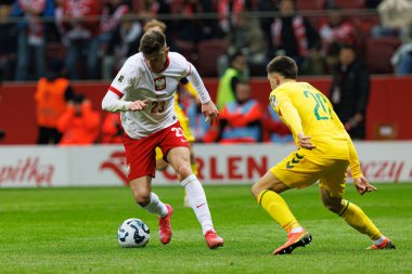 Krzysztof Piatek, 2026 Dünya Kupası 'nda Polonya ve Litvanya milli takımları arasında PGE Narodowy (Maciej Rogowski)