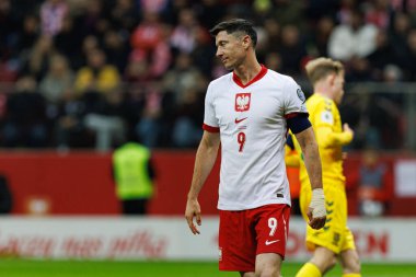 Robert Lewandowski, 2026 Dünya Kupası 'nda Polonya ve Litvanya milli takımları arasında PGE Narodowy (Maciej Rogowski)