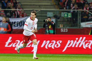 Jakub Kaminski, 2026 Dünya Kupası 'nda Polonya ve Litvanya milli takımları arasında PGE Narodowy (Maciej Rogowski)