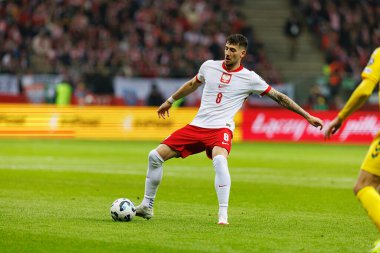 Jakub Moder, 2026 Dünya Kupası 'nda Polonya ve Litvanya milli takımları arasında PGE Narodowy' da görüldü (Maciej Rogowski)