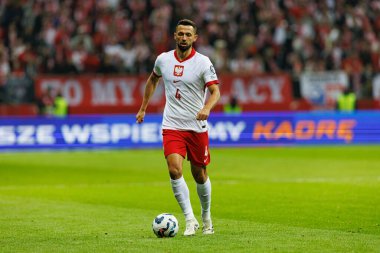 Mateusz Wieteska 2026 Dünya Kupası 'nda Polonya ve Litvanya milli takımları arasında PGE Narodowy' da görüldü (Maciej Rogowski)