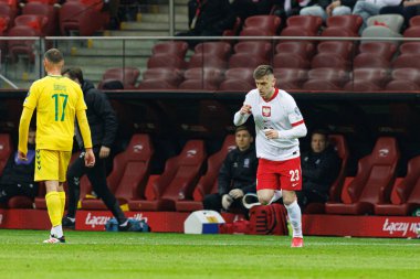 Krzysztof Piatek, 2026 Dünya Kupası 'nda Polonya ve Litvanya milli takımları arasında PGE Narodowy (Maciej Rogowski)