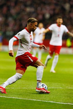 Matty Cash, 2026 Dünya Kupası 'nda Polonya ve Litvanya milli takımları arasında PGE Narodowy (Maciej Rogowski)