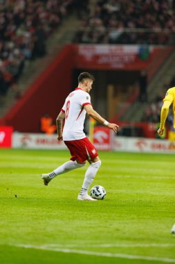 Jakub Moder, 2026 Dünya Kupası 'nda Polonya ve Litvanya milli takımları arasında PGE Narodowy' da görüldü (Maciej Rogowski)