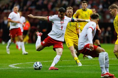 Robert Lewandowski, 2026 Dünya Kupası 'nda Polonya ve Litvanya milli takımları arasında PGE Narodowy (Maciej Rogowski)