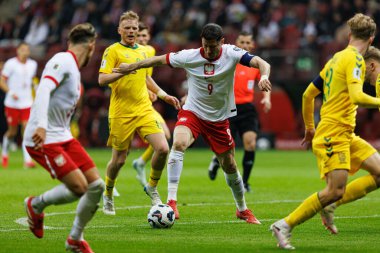 Robert Lewandowski, 2026 Dünya Kupası 'nda Polonya ve Litvanya milli takımları arasında PGE Narodowy (Maciej Rogowski)
