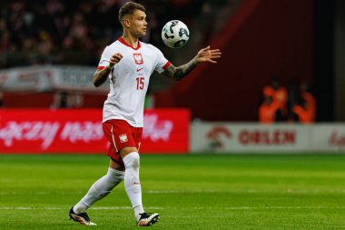 Kamil Piatkowski, 2026 Dünya Kupası 'nda Polonya ve Litvanya milli takımları arasında PGE Narodowy (Maciej Rogowski)