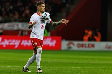 Kamil Piatkowski, 2026 Dünya Kupası 'nda Polonya ve Litvanya milli takımları arasında PGE Narodowy (Maciej Rogowski)