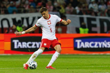 Jan Bednarek, 2026 Dünya Kupası 'nda Polonya ve Litvanya milli takımları arasında PGE Narodowy (Maciej Rogowski)