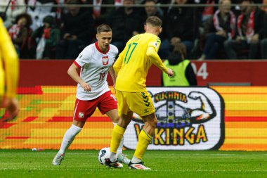 Przemyslaw Frankowski, 2026 Dünya Kupası 'nda Polonya ve Litvanya milli takımları arasında PGE Narodowy (Maciej Rogowski)