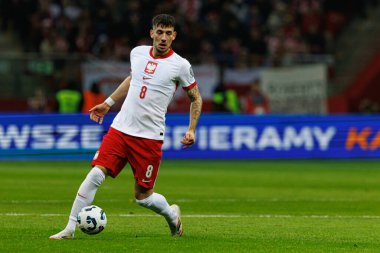 Jakub Moder, 2026 Dünya Kupası 'nda Polonya ve Litvanya milli takımları arasında PGE Narodowy' da görüldü (Maciej Rogowski)