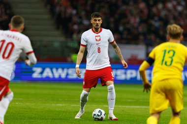 Jakub Moder, 2026 Dünya Kupası 'nda Polonya ve Litvanya milli takımları arasında PGE Narodowy' da görüldü (Maciej Rogowski)