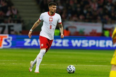 Jakub Moder, 2026 Dünya Kupası 'nda Polonya ve Litvanya milli takımları arasında PGE Narodowy' da görüldü (Maciej Rogowski)