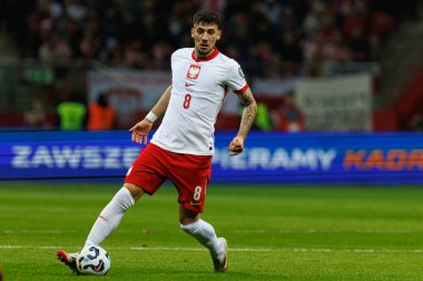 Jakub Moder, 2026 Dünya Kupası 'nda Polonya ve Litvanya milli takımları arasında PGE Narodowy' da görüldü (Maciej Rogowski)