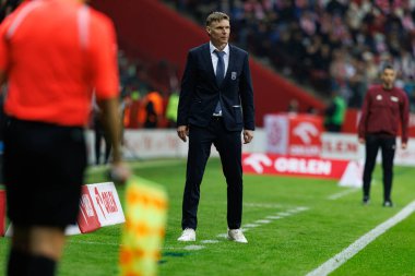 Dünya Kupası 2026 Avrupa Ön eleme maçında Polonya ve Litvanya milli takımları arasında PGE Narodowy 'da görüldü (Maciej Rogowski)