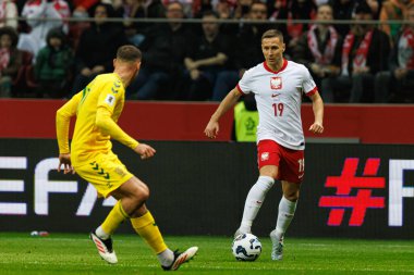 Przemyslaw Frankowski, 2026 Dünya Kupası 'nda Polonya ve Litvanya milli takımları arasında PGE Narodowy (Maciej Rogowski)