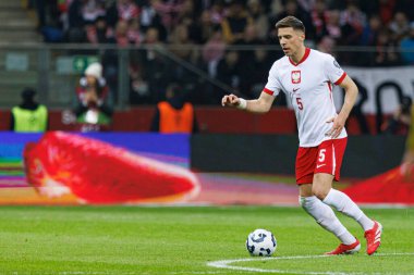 Jan Bednarek, 2026 Dünya Kupası 'nda Polonya ve Litvanya milli takımları arasında PGE Narodowy (Maciej Rogowski)