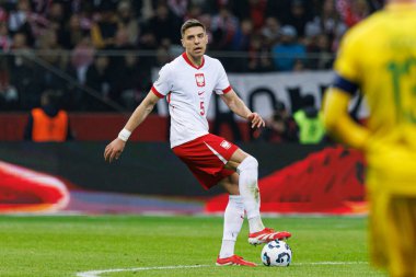 Jan Bednarek, 2026 Dünya Kupası 'nda Polonya ve Litvanya milli takımları arasında PGE Narodowy (Maciej Rogowski)