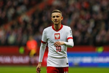 Sebastian Szymanski, 2026 Dünya Kupası 'nda Polonya ve Litvanya milli takımları arasında PGE Narodowy (Maciej Rogowski)