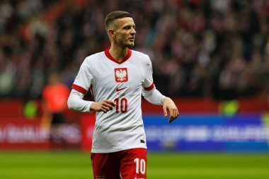 Sebastian Szymanski, 2026 Dünya Kupası 'nda Polonya ve Litvanya milli takımları arasında PGE Narodowy (Maciej Rogowski)