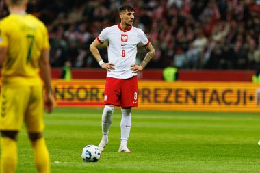 Jakub Moder, 2026 Dünya Kupası 'nda Polonya ve Litvanya milli takımları arasında PGE Narodowy' da görüldü (Maciej Rogowski)