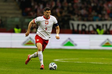 Robert Lewandowski, 2026 Dünya Kupası 'nda Polonya ve Litvanya milli takımları arasında PGE Narodowy (Maciej Rogowski)