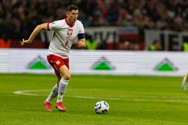 Robert Lewandowski, 2026 Dünya Kupası 'nda Polonya ve Litvanya milli takımları arasında PGE Narodowy (Maciej Rogowski)