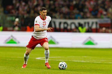 Robert Lewandowski, 2026 Dünya Kupası 'nda Polonya ve Litvanya milli takımları arasında PGE Narodowy (Maciej Rogowski)