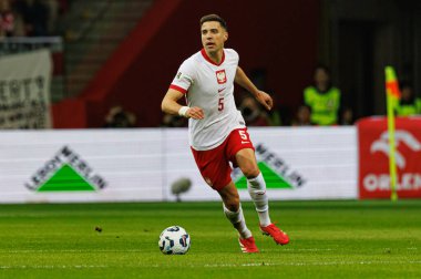 Jan Bednarek, 2026 Dünya Kupası 'nda Polonya ve Litvanya milli takımları arasında PGE Narodowy (Maciej Rogowski)