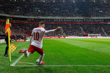 Sebastian Szymanski, 2026 Dünya Kupası 'nda Polonya ve Litvanya milli takımları arasında PGE Narodowy (Maciej Rogowski)