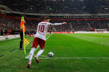 Sebastian Szymanski, 2026 Dünya Kupası 'nda Polonya ve Litvanya milli takımları arasında PGE Narodowy (Maciej Rogowski)