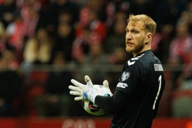 Edvinas Gertmonas, 2026 Dünya Kupası 'nda Polonya ve Litvanya milli takımları arasında PGE Narodowy (Maciej Rogowski)