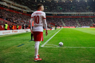 Sebastian Szymanski, 2026 Dünya Kupası 'nda Polonya ve Litvanya milli takımları arasında PGE Narodowy (Maciej Rogowski)