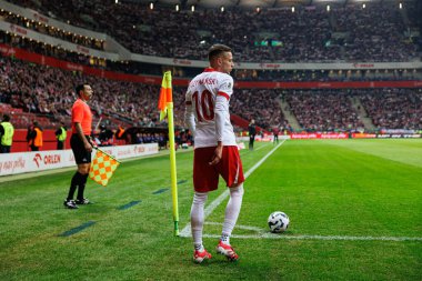 Sebastian Szymanski, 2026 Dünya Kupası 'nda Polonya ve Litvanya milli takımları arasında PGE Narodowy (Maciej Rogowski)