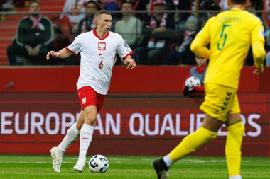 Jakub Piotrowski, 2026 Dünya Kupası 'nda Polonya ve Litvanya milli takımları arasında PGE Narodowy (Maciej Rogowski)
