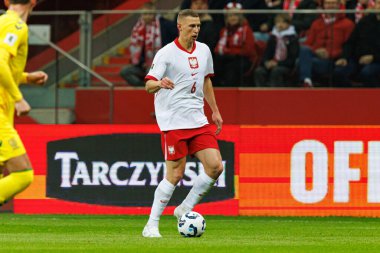 Jakub Piotrowski, 2026 Dünya Kupası 'nda Polonya ve Litvanya milli takımları arasında PGE Narodowy (Maciej Rogowski)