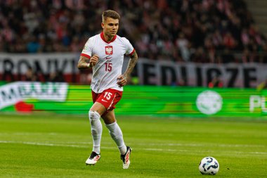 Kamil Piatkowski, 2026 Dünya Kupası 'nda Polonya ve Litvanya milli takımları arasında PGE Narodowy (Maciej Rogowski)