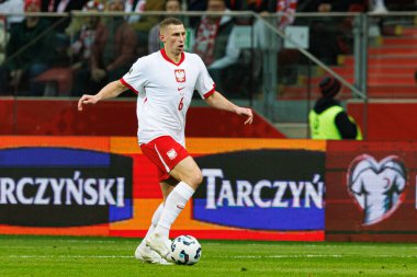 Jakub Piotrowski, 2026 Dünya Kupası 'nda Polonya ve Litvanya milli takımları arasında PGE Narodowy (Maciej Rogowski)