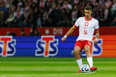Jakub Kiwior, 2026 Dünya Kupası 'nda Polonya ve Litvanya milli takımları arasında PGE Narodowy' da görüldü (Maciej Rogowski)