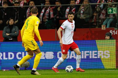 Robert Lewandowski, 2026 Dünya Kupası 'nda Polonya ve Litvanya milli takımları arasında PGE Narodowy (Maciej Rogowski)