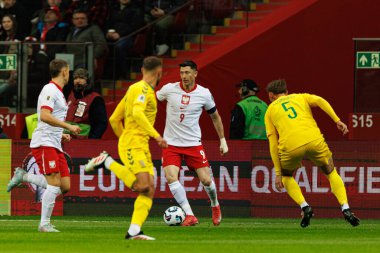 Robert Lewandowski, 2026 Dünya Kupası 'nda Polonya ve Litvanya milli takımları arasında PGE Narodowy (Maciej Rogowski)