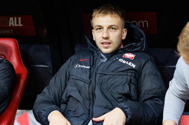 Mateusz Skrzypczak, 2026 Dünya Kupası 'nda Polonya ve Litvanya milli takımları arasında PGE Narodowy (Maciej Rogowski)