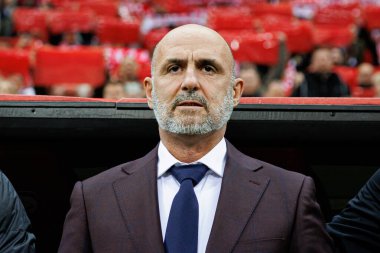 Michal Probierz, 2026 Dünya Kupası 'nda Polonya ve Litvanya milli takımları arasında PGE Narodowy' da görüldü (Maciej Rogowski)